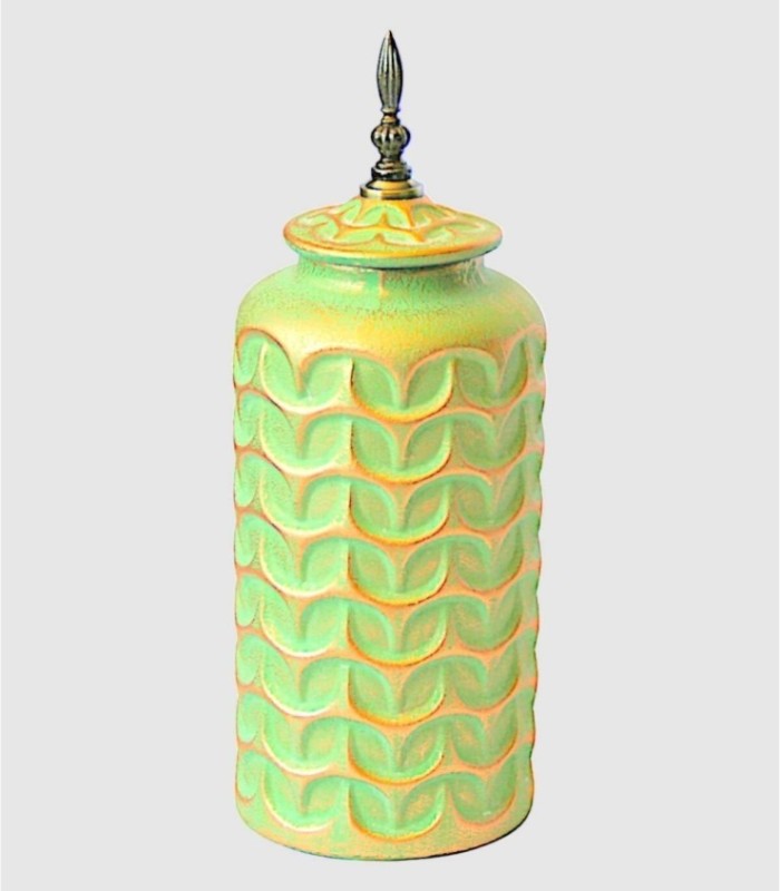 Grote goudgroene pot