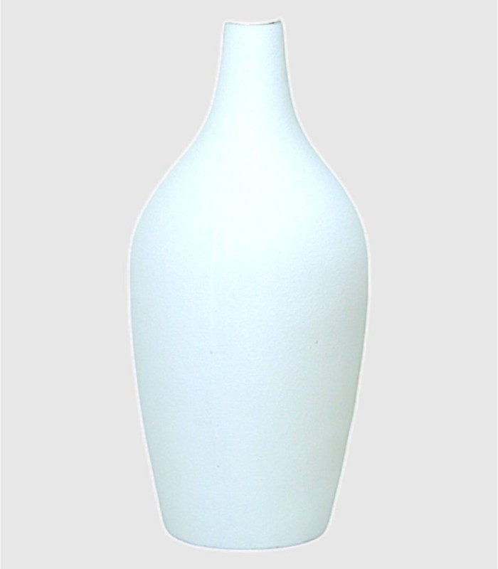 Grote witte terracotta vaas