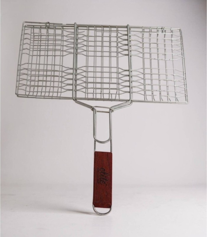 Parrilla barbacoa ancha con mango