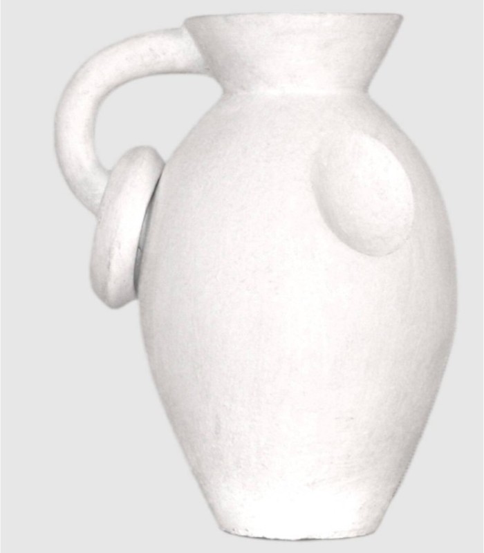 Lamunata White Ceramic Amphora