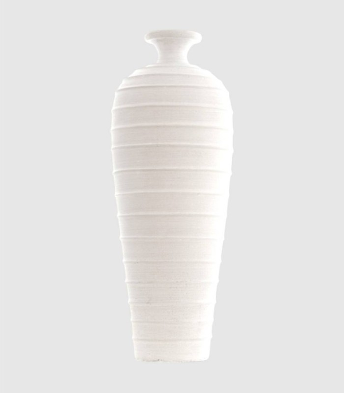 Medium White Terracotta Pilin Vase