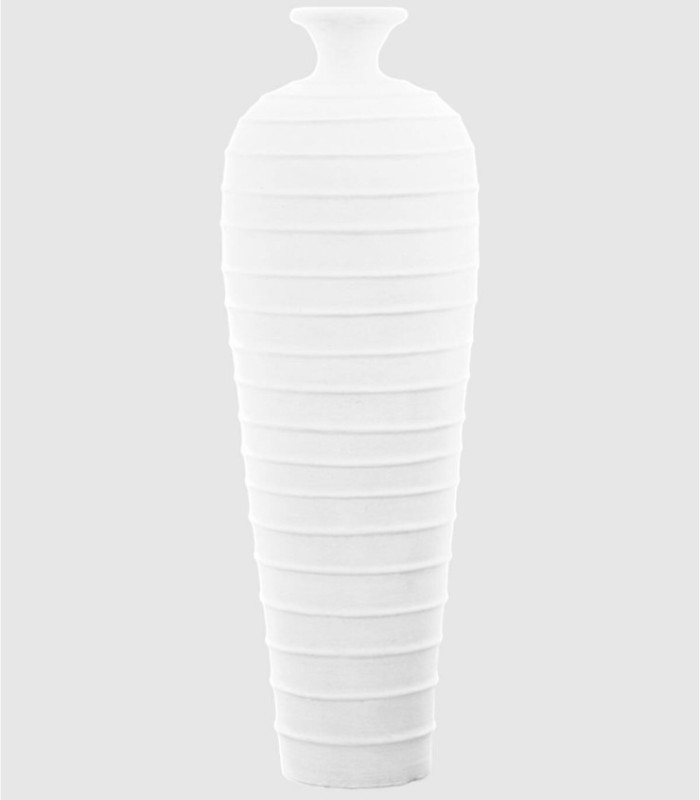 Grote witte terracotta Pilin vaas