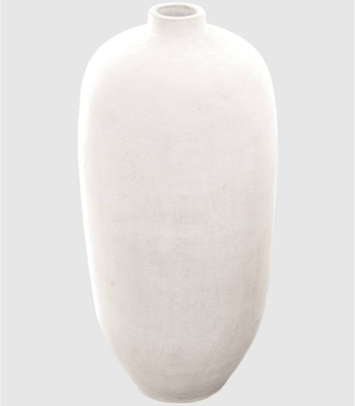 Guci white terracotta vase