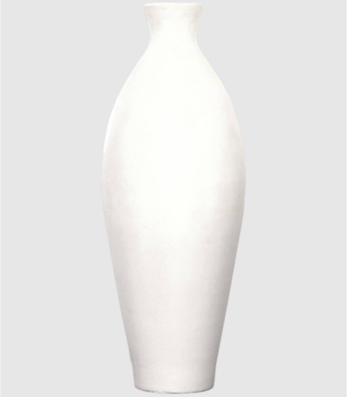 Large white rustic vase, humming