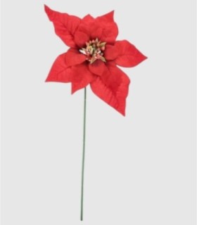 Flor hojas titian roja