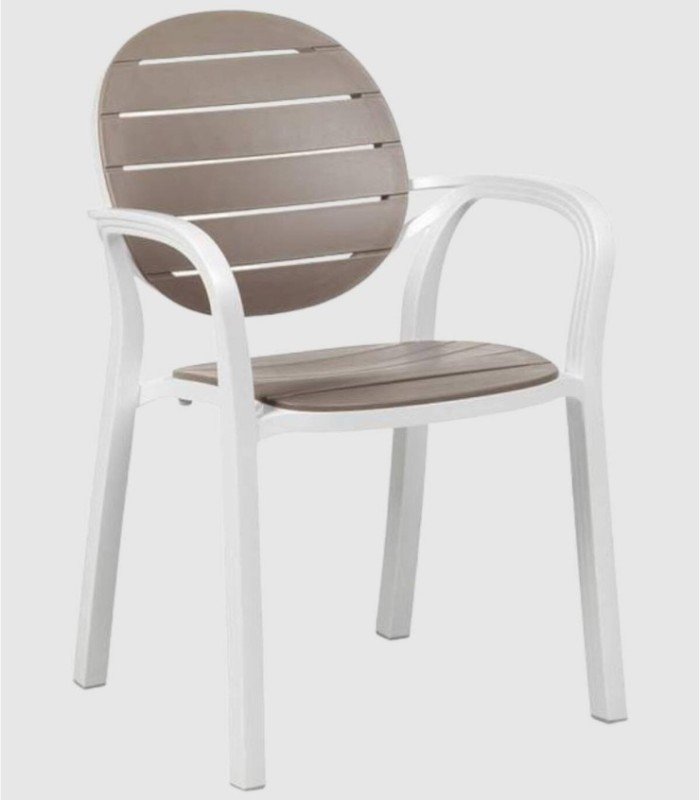 Palma rounded resin armchair