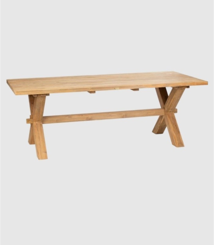 Tafel van teakhout uit Zambia