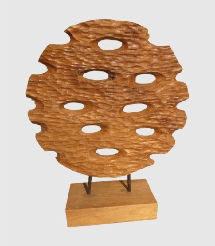 Klein rond houten figuurtje
