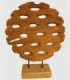 Figura circular de madera grande
