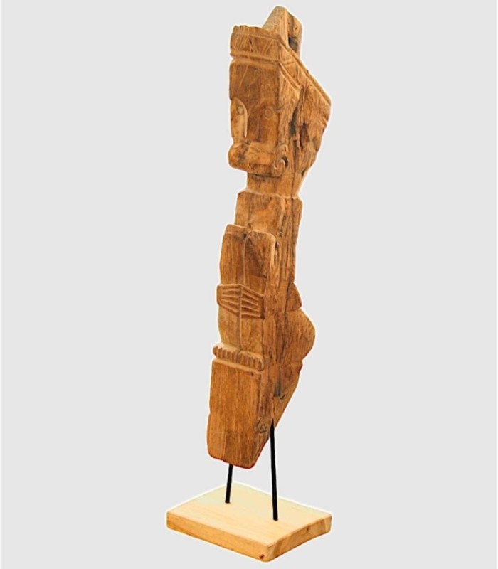 Large Handmade Decorative Wooden Kata Statue