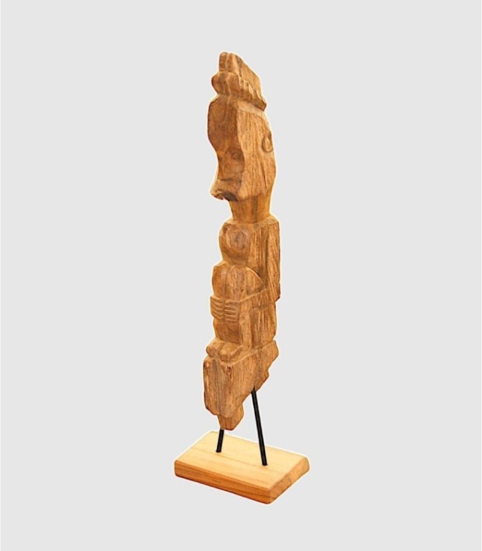 Small Handmade Decorative Wooden Kata Statue