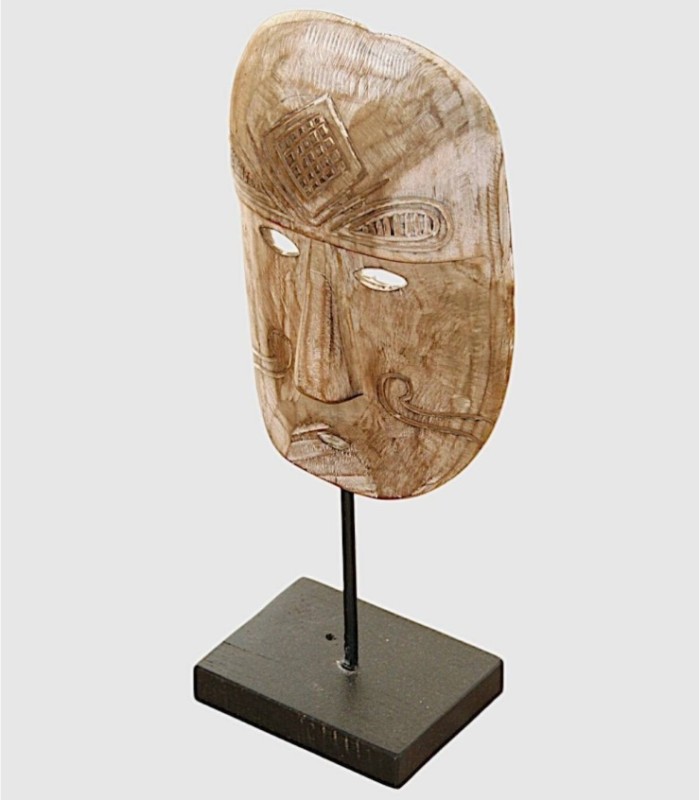 Small Decorative Handmade Wooden Rika Mask