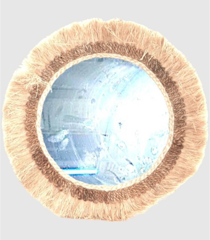 Espejo de Fibras naturales
