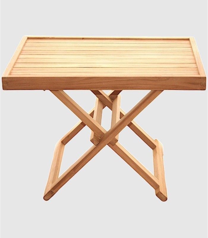 Mesa Auxiliar Plegable de Madera