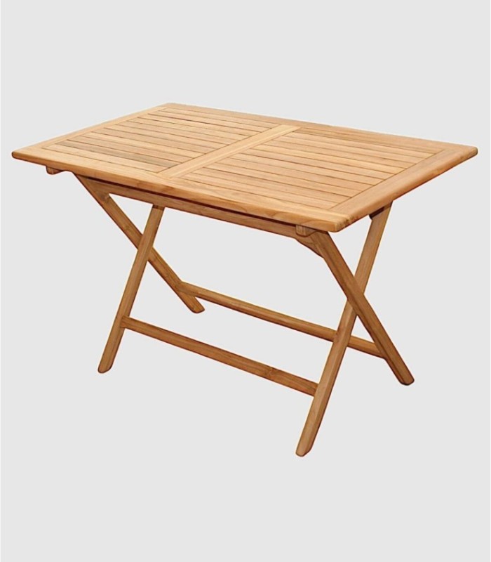 Rectangular Folding Teak Table