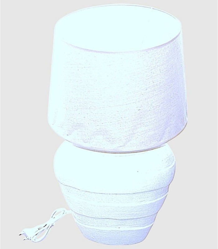 Lámpara de Cerámica Blanca Rota