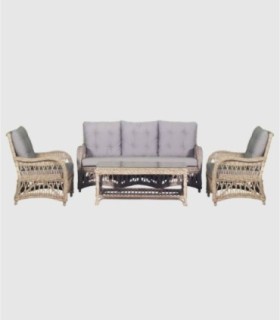 Set ratán natural Arkas