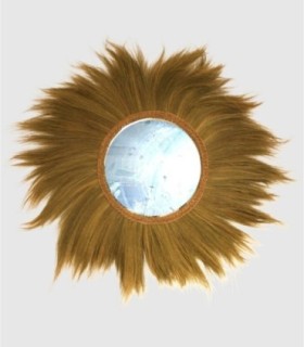 Espejo hojas natural Roman grande