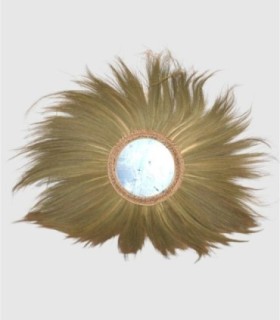 Espejo hojas natural Roman pequeño