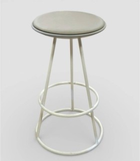 Ohio metalen beige kruk