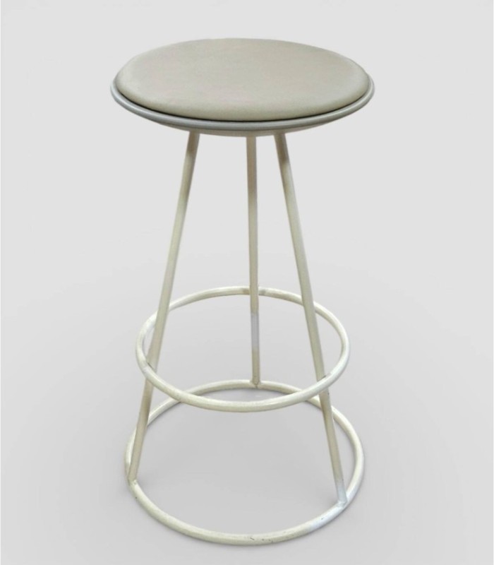 Ohio metalen beige kruk
