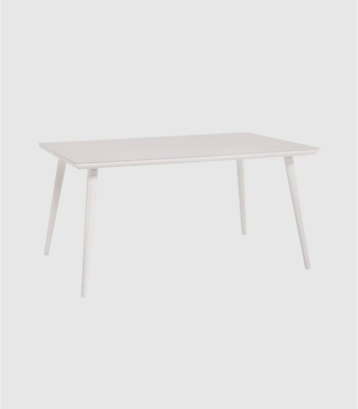 Mesa rectangular blanco Danube