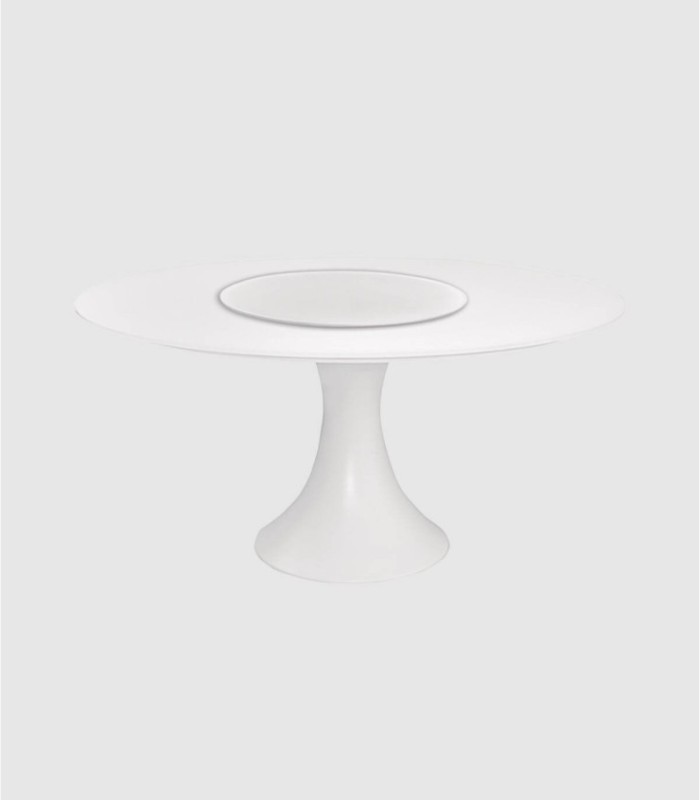 Mesa blanca plato comedor Fano