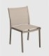 Silla aluminio Panama beige