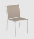 Silla aluminio Panama blanco beige