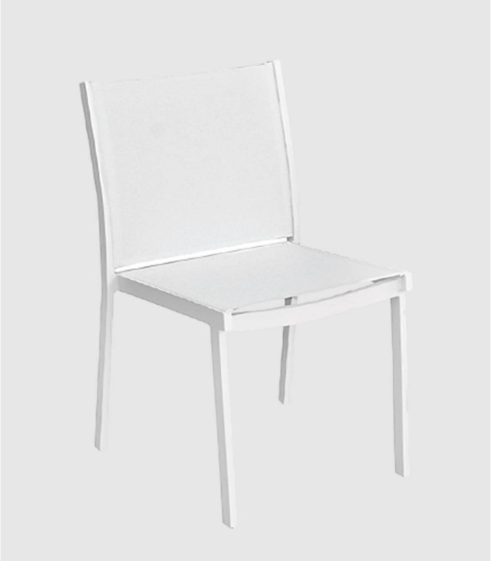 Silla aluminio Panama blanco