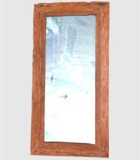 Espejo rectangular madera envejecida