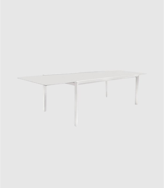 Uitschuifbare eettafel Themis, wit