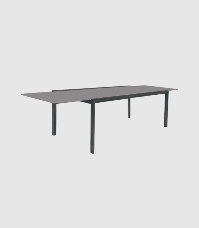 Themis extendable dining table, black