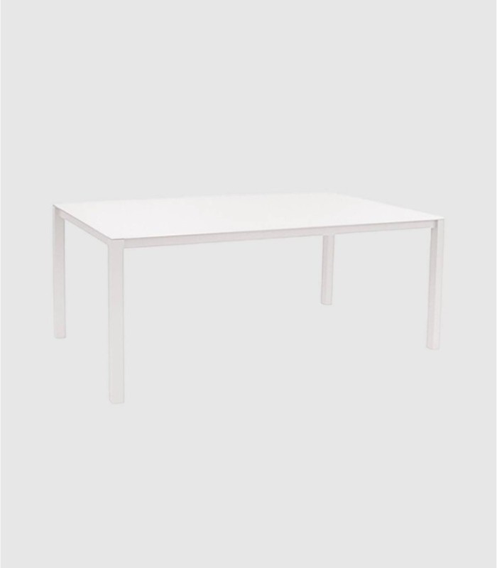 Grote witte glazen tafel