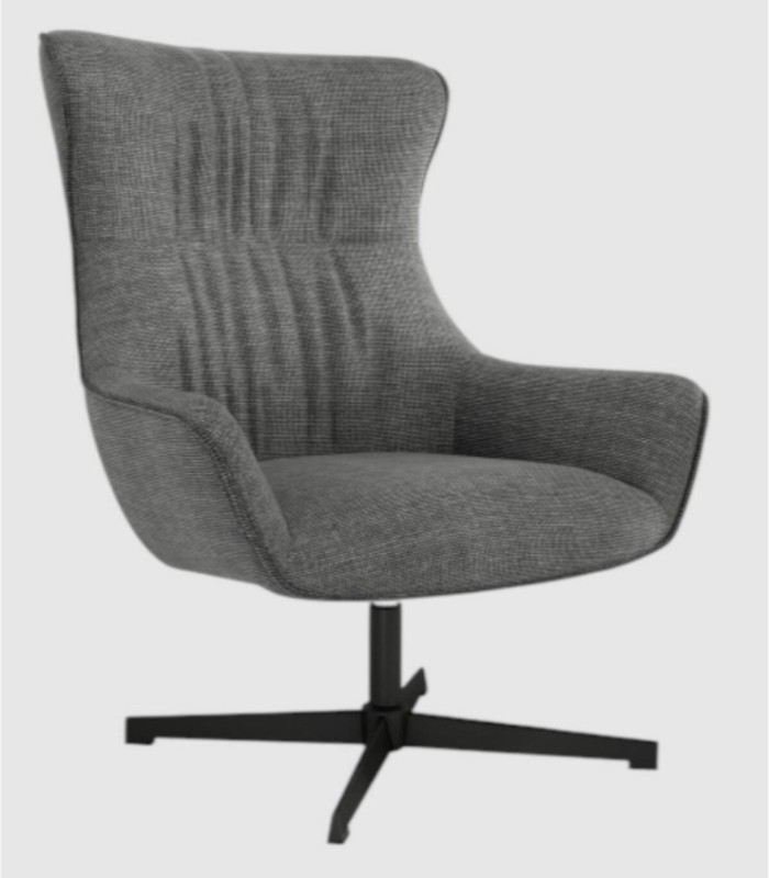 Tulpgrijze draaibare fauteuil