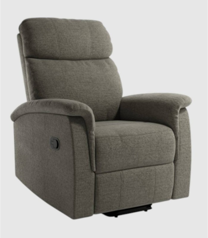 Mia handmatig verstelbare fauteuil grijs