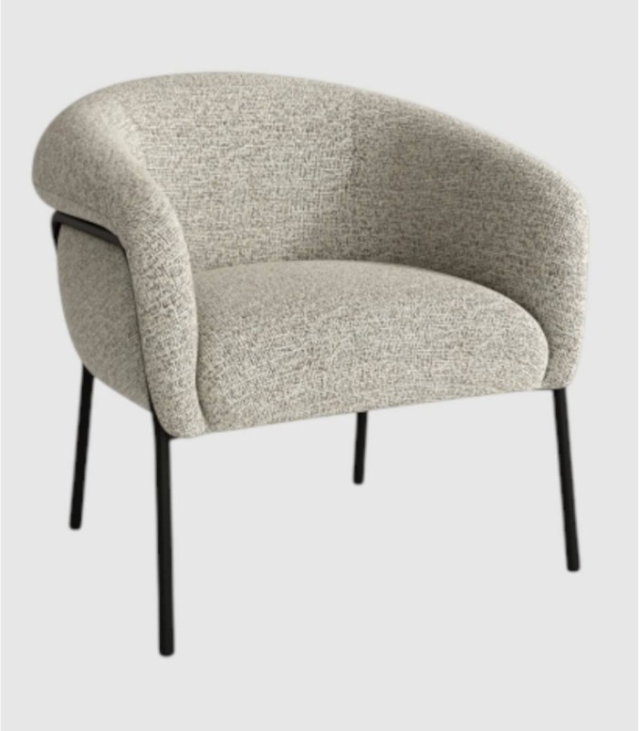 Rose jasper upholstered armchair