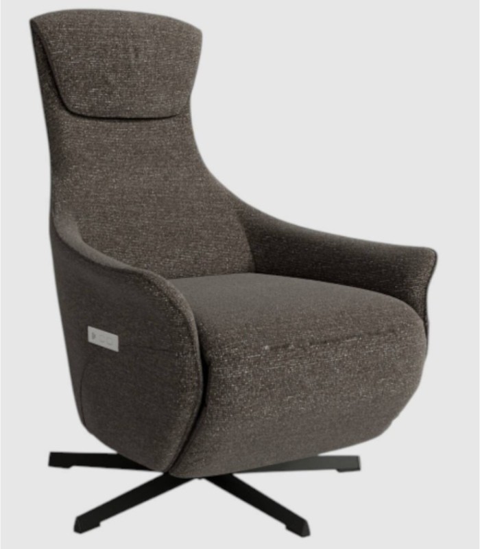 Karen 360° draaibare elektrische relaxfauteuil in antraciet