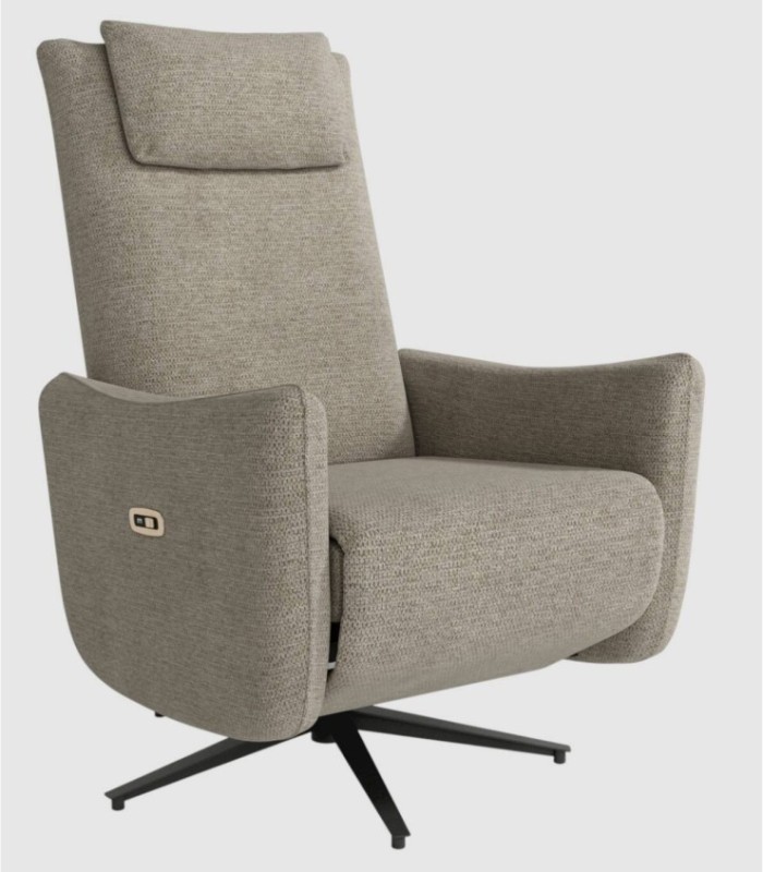 Megan Earth 360° Swivel Electric Reclining Armchair