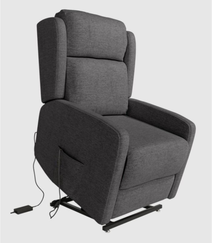 Electric power-lift relax chair with 2 motors Lupe slate