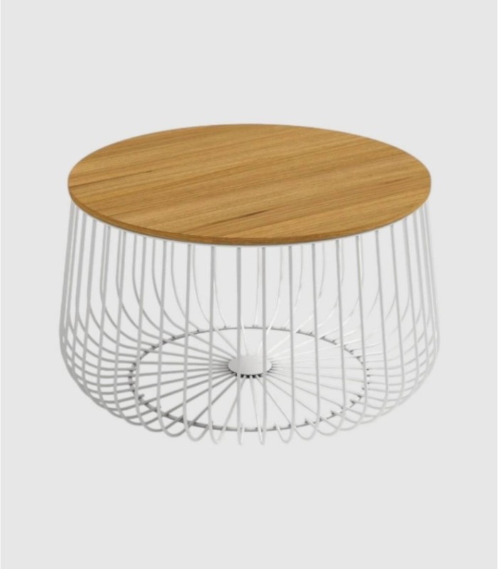Grote witte houten Indiase tafel