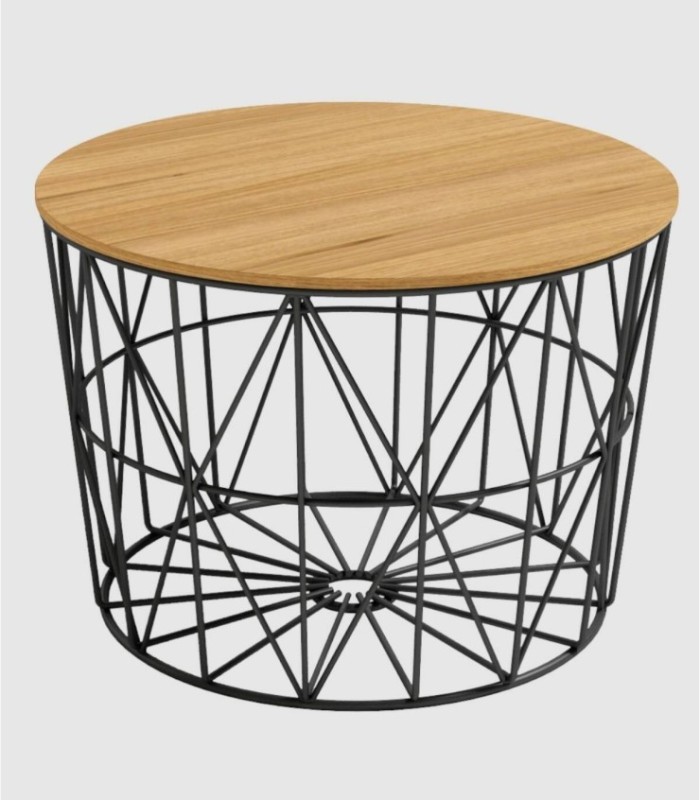 Grote zwarte houten Atlantische tafel