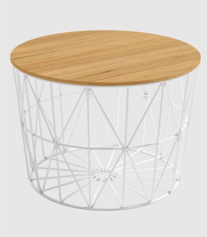 Grote witte tafel van Atlantisch hout