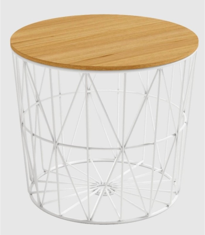 Small white wooden table Atlantic
