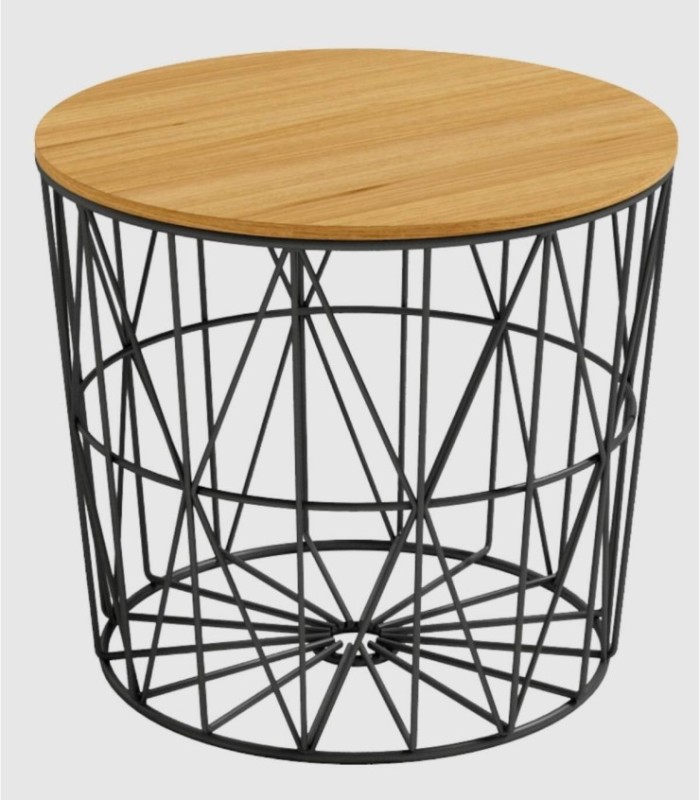 Small black Atlantic wood table