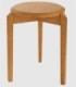 taburete madera natural Olea