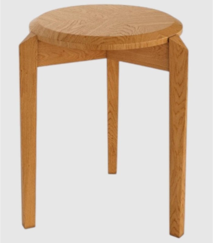 natuurlijke houten kruk Olea