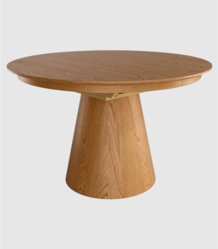 Namib extendable round table in natural oak
