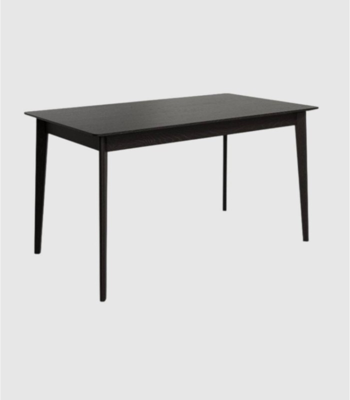 Small rectangular black oak table Aura