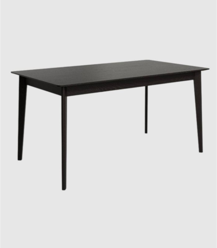 Aura black oak rectangular table medium